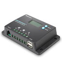 RENOGY PWM 多機能ソーラーチャージコントローラー10A 12V24V兼用 USB5V出力付き 太陽光発電専用 【日本語説明書付き】