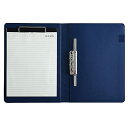 Costowns 二つ折り ダブルクリップファイル 横型 縦型クリップ バインダー クリップボードpu レザー 1本入ペンホルダー付き A4 100枚A4資料用紙が収納可 書類契約フォルダー 事務用品 入職プレ