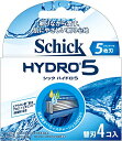 シック Schick 5枚刃 ハイドロ5 替刃 4コ入 男性カミソリ