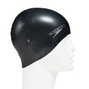 Speedo(スピード) スイムキャップ シリコーンキャップ SD93C03 ブラック FREE
