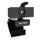 NexiGo N60 1080Pウェブカメラ、マイク付き、調整可能な視野角、ズーム機能、ソフトウェア制御とプライバシーカバー、USB HDコンピューターウェブカメラ、プラグアンドプレイ、Zoom/Skype/Teams/OBS