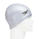 Speedo(スピード) スイムキャップ シリコーンコーティングキャップ 水泳 ユニ SD93C56 シルバー FREE