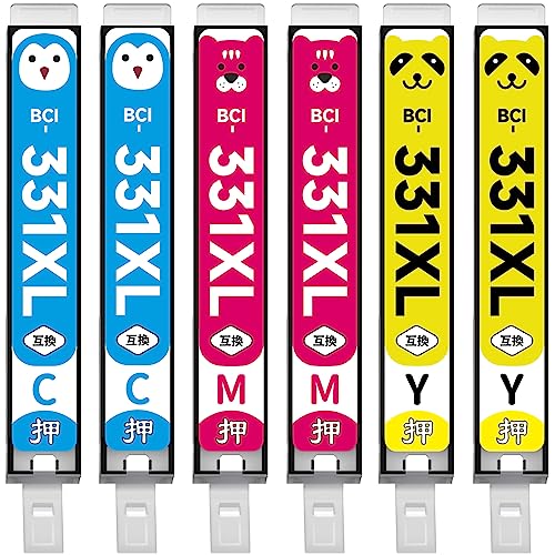 【WYFYINK】 BCI-331 XL キヤノン用 Canon 331 XL PIXUS TS8530 TS8630 TS8730 TS8830 互換 インク カートリッジ BCI-331XLC BCI-331XLM BCI-331XLY 3色6本 マルチパック 大容量 説明書付き 【WYFYINK】 BCI-331 XL キヤノン用 Canon 331 XL PIXUS TS8530 TS8630 TS8730 TS8830 互換 インク カートリッジ BCI-331XLC BCI-331XLM BCI-331XLY 3色6本 マルチパック 大容量 説明書付き