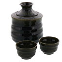 テーブルウェアイースト 酒器 セット ギフト 酒燗器・盃×2 新緑 ペアギフト 贈り物 箱入り 徳利 お猪口 和食器 プレゼント 包装紙ラッピング