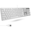 Macally 超薄型 USB A 有線キーボード テンキー付き Ap...(2)