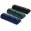 MOTTERU(モッテル) sofumo ソフトタッチ 3Type ケーブルクリップ まとめる やわらかい シリコン 3色×1個(計3個)セット コード すっきり 3Mテープ のり跡が残らない 直径6mm対応 テーブル 車 配線収納