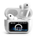 ワイヤレスイヤホン イヤホン Bluetooth 5.4 AI通話 【2025モデル・多機能タッチスクリーン・ANCノイズキャンセリング】 ブルートゥース イヤホン ワイヤレス 1.47インチ ディスプレイ 耳検出 イ(2)