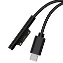 Surface用 PD 急速充電ケーブル 1m ナイロン編み サーフェス 【45w15v以上のPD充電器が必要】 Type-C/USB-C for Surfac...