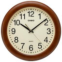 CASIO(カシオ) 掛け時計 壁掛け時計 ブラウン アナログ 木枠 木製 木目調 静音 連続秒針 IQ-136-5JF