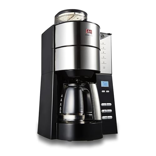 メリタ(Melitta) 全自動 コニカル式 コーヒーメーカー ミル付き アロマフレッシュ 6杯用【豆・粉対応/豆・水計量不要/ミル機能/挽き目段階調節可能/タイマー予約機能/保温機能付】 メリタ(Melitta) 全自動 コニカル式 コーヒーメーカー ミル付き アロマフレッシュ 6杯用【豆・粉対応/豆・水計量不要/ミル機能/挽き目段階調節可能/タイマー予約機能/保温機能付】