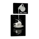 コーヒー アートパネル Coffee 雑貨 ポスター インテリア カフェ レストラン キッチン 絵画 壁掛け装飾品 壁画 開店祝い 風水 金運 絵 雑貨飾り 木枠付きの完成品 (coffee 02)