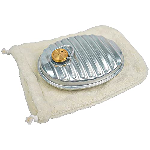 マルカ(Maruka) 湯たんぽ ミニゆたA(エース) 600ml 袋付 MY-600A シルバー