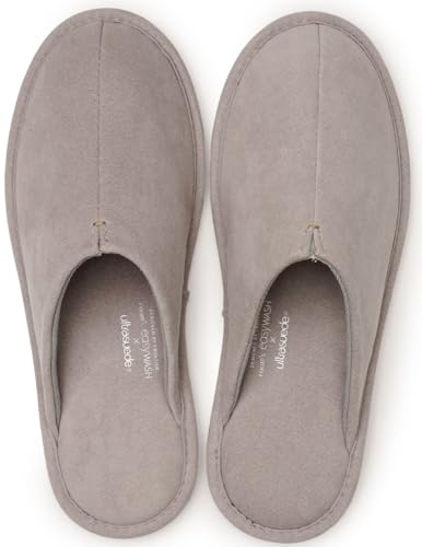 [フロンティア] 洗えるスリッパ room's easyWASH×Ultrasuede(R) イージーウォッシュ ウルトラスエード トープ L 25-27cm ルームシューズ メンズ レディース 室内 洗濯 FR0502