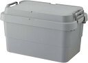 リス(RISU) 収納ボックス トランクカーゴ 50L グレー 日本製 TC-50S コンテナ ボックス スタッキング 屋外収納 キャンプ 防水