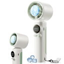 Zabapure ハンディファン 冷却プレート手持ち扇風機 【1-100段階風量調整&1秒冷感】超高速モーター強力送風 7枚羽根 USB充電式 5000mAH大容量バッテリー内蔵 LCD液晶ディスプレイ残量表示 大風量