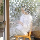 KTJ 窓用フィルム ガラスフィルム ガラスシート 目隠しシート めかくし 遮光 断熱 UVカット 飛散防止 装飾シート DIY 3D立体表面 インテリア ベラ...