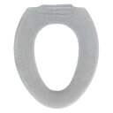 オカ(OKA) コクーン トイレ便座カバー O型専用タイプ グレー (O型 洗える ニット あたたかい クッション やわらか)