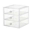 Xuptor化粧品収納ボックス コスメ収納 アクリル 3層 小物入れ ネイル 化粧品入れ メイクボックス メイクケース アクセサリー収納 マニキュア スタンド ジュエリー アクリル 引き出し