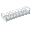 ideastore ディッシュスタンド 皿立て ディッシュラック 食器 収納 スタンド (ホワイト, ワイド)