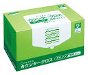 【ケース販売】 業務用 抗菌加工済み クレシア カウンタークロス 薄手タイプ グリーン 100枚/BOX ×6BOX入 65412