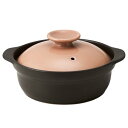 TAMAKI サーマテック一人用 IH対応 超軽量IH土鍋 6.5号ピンクベージュ 23×20×高さ11×底直径15.7cm 使いやすい 軽い 陶器 800ml T-960271