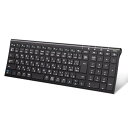 iClever キーボード Bluetooth ワイヤレス パンタグラフ 日本語JIS配列 3台同時接続可能 テンキー付き フルサイズ 超薄型 静音設計 充電式Type-C 無線 コンパクト ラップトップ パソコン用 スマホ PC