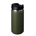 ゴーウェル Zalatto タンブラー フタつき 真空断熱 ステンレス サーモ 保冷 保温 二重構造 350ml カーキ (メンズ ライク おしゃれ マット シ...