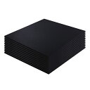 ISL ラバートレーニングマット ブラック 15mmフラットモデル 50x50cm 10枚セット