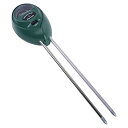 Lifepower 土壌測定器 土壌PH検出メーター 湿度計 酸度計 光量計 電池不要 ガーデニング 農業 簡単測定 屋内/屋外兼用 PH31-LP