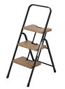 シービージャパン(CB JAPAN) 脚立 踏み台 木目調 折りたたみ 3段 耐荷重100kg フォールディング ステップ folding step(4)