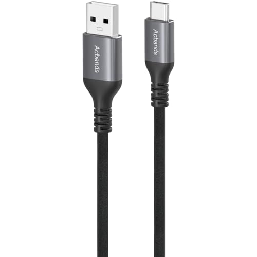 Acbands USB Type C ケーブル 【2m / ブラック】 QC3.0対応 3A シリコン素材 柔軟なデータケーブル USB-A&USB-C 滑らかで柔らかい質感 急速 ケーブル【 Samsung/Xperia/Pixel/Galaxy/iphone 15/Android 等対応 】 Acbands USB Type C ケーブル 【2m / ブラック】 QC3.0対応 3A シリコン素材 柔軟なデータケーブル USB-A&USB-C 滑らかで柔らかい質感 急速 ケーブル【 Samsung/Xperia/Pixel/Galaxy/iphone 15/Android 等対応 】