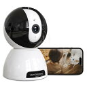 【5Gと2.4GhzWi-Fi対応・800万画素・360度自動追跡】VSmaHome ペットカメラ 見守りカメラ (人体・動作・音)検知アラーム ベビーモニタ 監視カメラ室内 7*24h常時録画(SD+クラウド)ホームカメラ APP警(2)