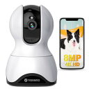 YESRAMO 800万画素・2G/5GWiFi両対応 ペットカメラ 4K画質 ネットワークカメラ 安定信号 室内監視カメラ ベビー ペット 高齢者向けの見守りカメラ 留守番 24時間全日録画 ベビーモニター 自動追跡