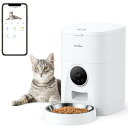 Wansview 自動給餌器 猫犬対応 300万高画素カメラ付き 4L大容量 音声録音録画可 スマート自動餌やり機 アプリ操作 1080Pより高精細2Kペットカ...