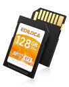 Ediloca EF2 128GB SDカード UHS-I Class10 U3 V30 高速 最大読取速度 100MB/s 最大書込速度 90MB/s メモリ...