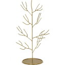 アクセサリーや小物を華やかにディスプレイ ツリー型 アクセサリースタンド LLサイズ 16×15×高さ24cm テクニック要らずでお洒落に収納が可能 見せる収納 真鍮風 エンヴェールヘルック
