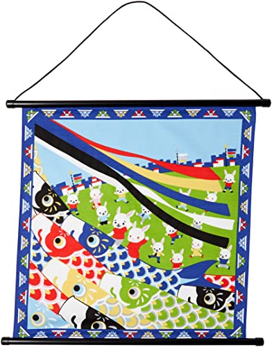 前田染工 青 53×56cm 四季彩布 風呂敷 タペストリー 「こどもの日」柄 120631 前田染工 青 53×56cm 四季彩布 風呂敷 タペストリー 「こどもの日」柄 120631