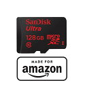 【Made for 認定取得】 SanDisk 128GB microSDXCカード (スピードクラス Class10, UHS-I, 最大転送速度: 48M...