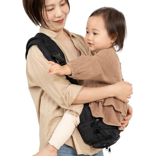 【保育士監修×ひよこクラブに掲載】ヒップシート 抱っこ紐 ショルダーバッグ スリング だっこひも 赤ちゃん 収納 20kg 出産祝い 2WAY 改良 plaisiureux(プレジュール) (ブラック) 【保育士監修×ひよこクラブに掲載】ヒップシート 抱っこ紐 ショルダーバッグ スリング だっこひも 赤ちゃん 収納 20kg 出産祝い 2WAY 改良 plaisiureux(プレジュール) (ブラック)