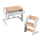 Toffy & Friends 子ども用テーブル 椅子セット 木製 キッズテーブル&チェア 2点セット子供プレイ テーブル チェア 2点セット 学習/絵かき/ダイニング…