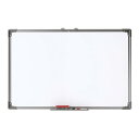 ホワイトボード 壁掛け 無地 マグネットボード 60×90cm ペントレイ脱着可能 マグネット イレーザー マーカー 吊り具 付き ホワイト家庭 学校 オフィス...
