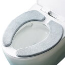 便座シートフランネル 20mm 厚いタイプ便座カバー 防寒 防水 消臭 ずれない トイレ便座カバー 吸着タイプシート 北欧カラー (グレー)