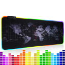 音に反応 動きのある 交互 こうご 声フェッチ律動led RGB 光るゲーミングマウスパッド防水 滑り止め ゲーム音楽の時没入感と交互 こうご 800mm x ...
