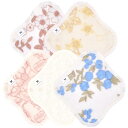 AENUANCE(エニュアンス)布ナプキン おりもの用 一体型 薄手 スモール SS 吸水量 2cc 防水なし 5枚セット v06 パステルレース