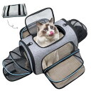 W STYLE 猫 キャリーバッグ ペットキャリーバッグ 猫バッグ 2way メッシュ窓つき 犬バッグ 折りたたみ ペットキャリーケース キャリーショルダー 防災用/避難用/お出かけ/通院/ドライブ/アウト