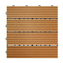 【HY】 ウッドデッキ 人工木 樹脂 ウッドパネル ウッドタイル 27枚入り 厚さ22mm 全6色 3タイプ ジョイントタイル デッキ 腐りにくい ガーデン ベ...