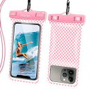 スマホ 防水ケース【指紋認証・顔認証・水に浮く】IPX8 防水保護 タッチ快適 携帯ケース 通話可 Face ID 対応 水中撮影 密封 iPhone16 16Pro 15 14Pro iPhone14 iphone13 SamsungS22 HuaweiP60 Androidなど6.9インチ