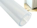 MTK 冷蔵庫マット Sサイズ 傷防止マット 凹み防止 床保護シート 62×53cm 厚さ2mm カット可能 半透明 クリア 無色 PVC エンボス加工 洗濯機...