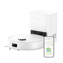 MOVA E20 Plus ロボット掃除機 コンパクト 水拭き対応 強力吸引 5000Pa 90日間自動ゴミ収集 LDSレーザーナビ AI汚れ自動検知 水量調整...
