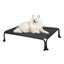 Veehoo 犬 ベッド 高架式 ドッグコット 大型犬用 ペットベッド 屋外 コットベッド 洗濯可能 通気性 メッシュ ポータブル スタンディング 両足滑り止め フィート 屋内 屋外 キャンプベッドミデ(4)